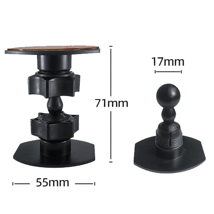 Staffa per fotocamera Mini Gimbal Staffa per telefono cellulare da tavolo Staffa per registratore, Dual Attachment Mount, 1/4 Screw Connector for GoPro, Magnet Paste for Phones