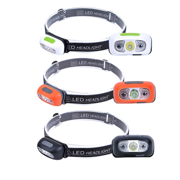 Faro USB da esterno con sensore intelligente Faro da corsa notturno portatile a luce intensa, Black 3W 100LM, White 3W 100LM, Orange 3W 100LM, Black 5W 140LM, White 5W 140LM, Orange 5W 140LM
