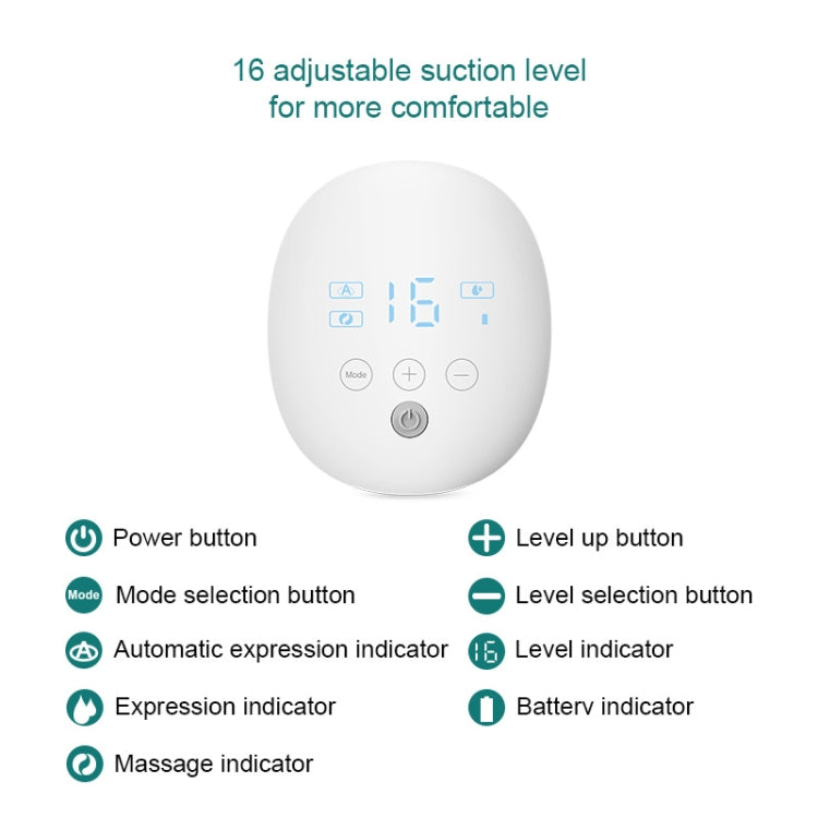 Tiralatte automatico indossabile con massaggio a mani libere, invisibile, senza fili, con aspirazione grande, S4DW - English, S9 - English - Gray, S9 - English - Pink, S9 - English - Green, S10 - English - Gray, S10 - English - White Blue              ...