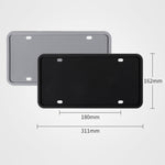2 set telaio targa in silicone con vernice per auto impermeabile e antiruggine, US Black, US Gray, US Red, US Blue, Black, Gray, Red, Blue