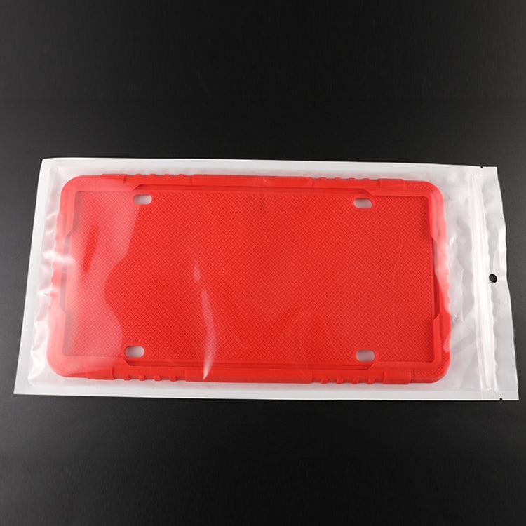 2 set telaio targa in silicone con vernice per auto impermeabile e antiruggine, US Black, US Gray, US Red, US Blue, Black, Gray, Red, Blue