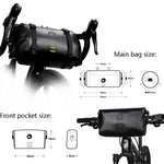Rhinowalk X21998 Borsa da ciclismo per lunghe distanze, fuoristrada, impermeabile, di grande capacità, completamente impermeabile, da 12 litri, Rhinowalk X21998