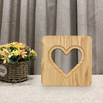 FS-T2158W Regalo di compleanno romantico di San Valentino Decorazione per la casa con luce notturna in legno, Valentine