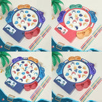 Giocattolo da pesca magnetico Piastra da pesca rotante con musica multifunzionale educativa per bambini, Blue Battery Style+15 Fish 4 Rods, Pink Battery Style+15 Fish 4 Rods, Blue Charging Style+15 Fish 4 Rods, Blue Battery Style+24 Fish 5 Rods        ...
