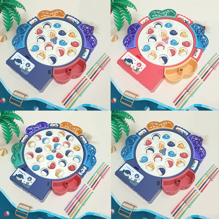 Giocattolo da pesca magnetico Piastra da pesca rotante con musica multifunzionale educativa per bambini, Blue Battery Style+15 Fish 4 Rods, Pink Battery Style+15 Fish 4 Rods, Blue Charging Style+15 Fish 4 Rods, Blue Battery Style+24 Fish 5 Rods        ...