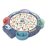 Giocattolo da pesca magnetico Piastra da pesca rotante con musica multifunzionale educativa per bambini, Blue Battery Style+15 Fish 4 Rods, Pink Battery Style+15 Fish 4 Rods, Blue Charging Style+15 Fish 4 Rods, Blue Battery Style+24 Fish 5 Rods        ...