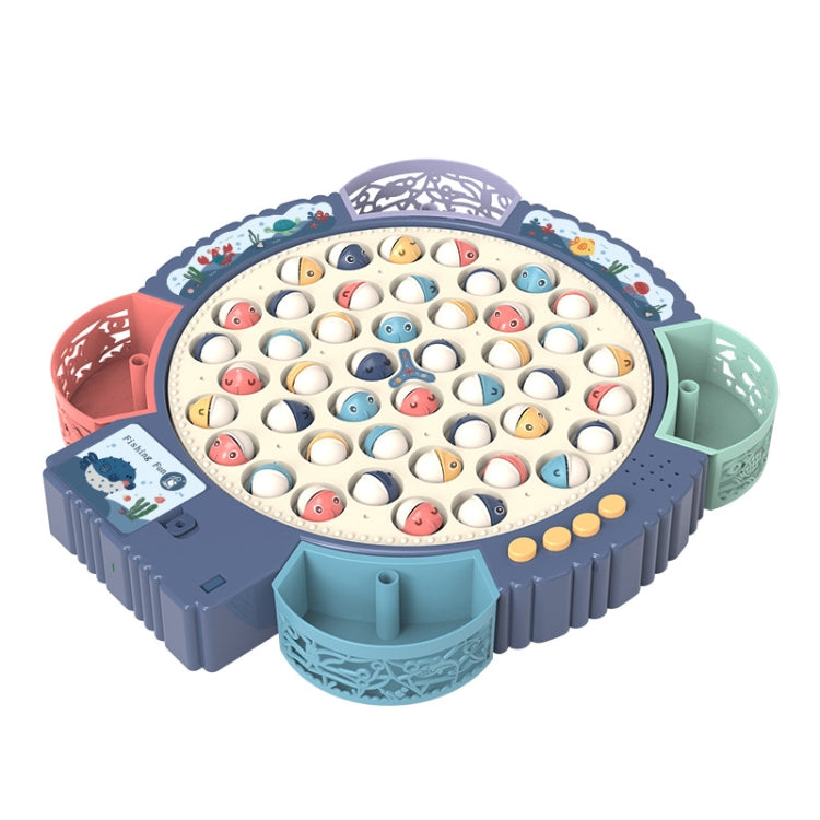 Giocattolo da pesca magnetico Piastra da pesca rotante con musica multifunzionale educativa per bambini, Blue Battery Style+15 Fish 4 Rods, Pink Battery Style+15 Fish 4 Rods, Blue Charging Style+15 Fish 4 Rods, Blue Battery Style+24 Fish 5 Rods        ...