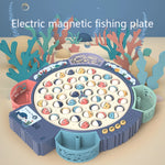 Giocattolo da pesca magnetico Piastra da pesca rotante con musica multifunzionale educativa per bambini, Blue Battery Style+15 Fish 4 Rods, Pink Battery Style+15 Fish 4 Rods, Blue Charging Style+15 Fish 4 Rods, Blue Battery Style+24 Fish 5 Rods        ...