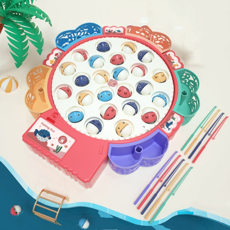 Giocattolo da pesca magnetico Piastra da pesca rotante con musica multifunzionale educativa per bambini, Blue Battery Style+15 Fish 4 Rods, Pink Battery Style+15 Fish 4 Rods, Blue Charging Style+15 Fish 4 Rods, Blue Battery Style+24 Fish 5 Rods        ...