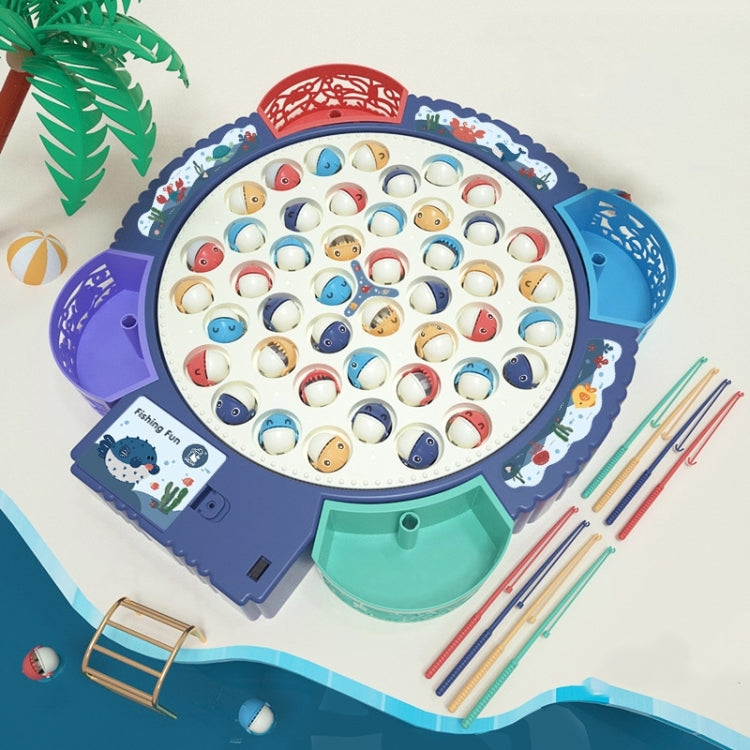 Giocattolo da pesca magnetico Piastra da pesca rotante con musica multifunzionale educativa per bambini, Blue Battery Style+15 Fish 4 Rods, Pink Battery Style+15 Fish 4 Rods, Blue Charging Style+15 Fish 4 Rods, Blue Battery Style+24 Fish 5 Rods        ...