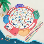 Giocattolo da pesca magnetico Piastra da pesca rotante con musica multifunzionale educativa per bambini, Blue Battery Style+15 Fish 4 Rods, Pink Battery Style+15 Fish 4 Rods, Blue Charging Style+15 Fish 4 Rods, Blue Battery Style+24 Fish 5 Rods        ...