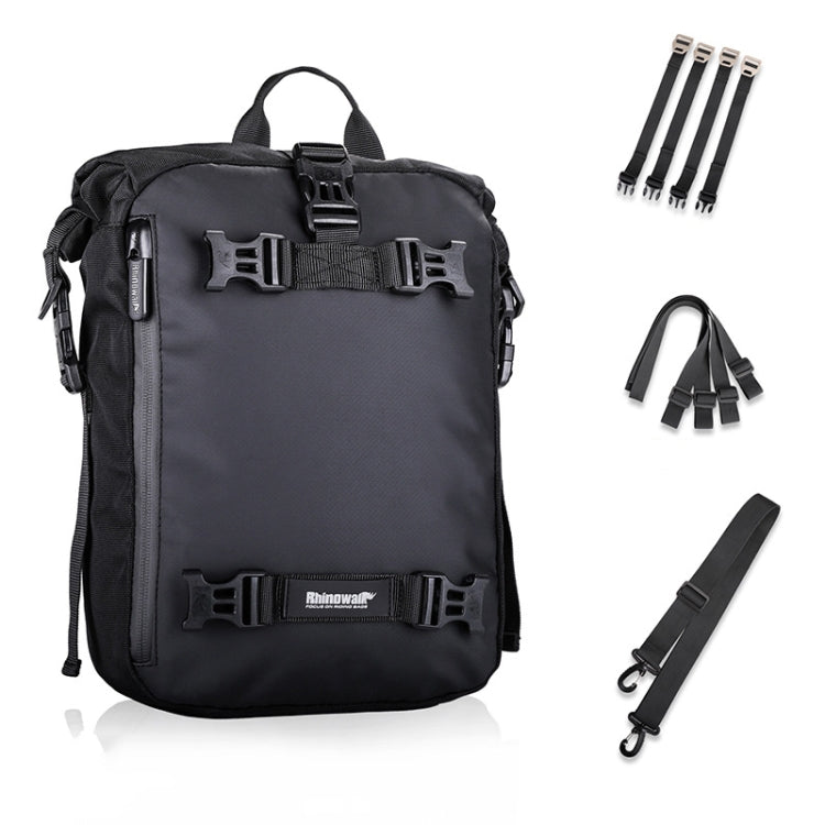 Borsa per sedile posteriore per moto multifunzione Rhinowalk. Borsa laterale combinata per ripiano posteriore, Black 10L, Yellow 10L, Black 20L, Yellow 20L, Black 30L, Yellow 30L