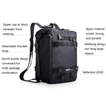 Borsa per sedile posteriore per moto multifunzione Rhinowalk. Borsa laterale combinata per ripiano posteriore, Black 10L, Yellow 10L, Black 20L, Yellow 20L, Black 30L, Yellow 30L