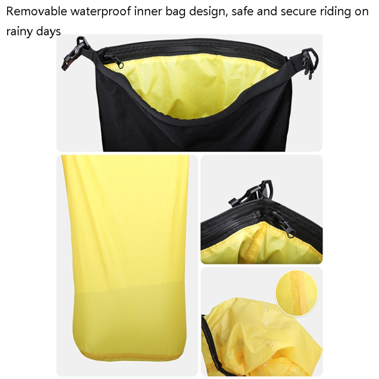 Borsa per sedile posteriore per moto multifunzione Rhinowalk. Borsa laterale combinata per ripiano posteriore, Black 10L, Yellow 10L, Black 20L, Yellow 20L, Black 30L, Yellow 30L