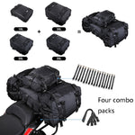 Borsa per sedile posteriore per moto multifunzione Rhinowalk. Borsa laterale combinata per ripiano posteriore, Black 10L, Yellow 10L, Black 20L, Yellow 20L, Black 30L, Yellow 30L