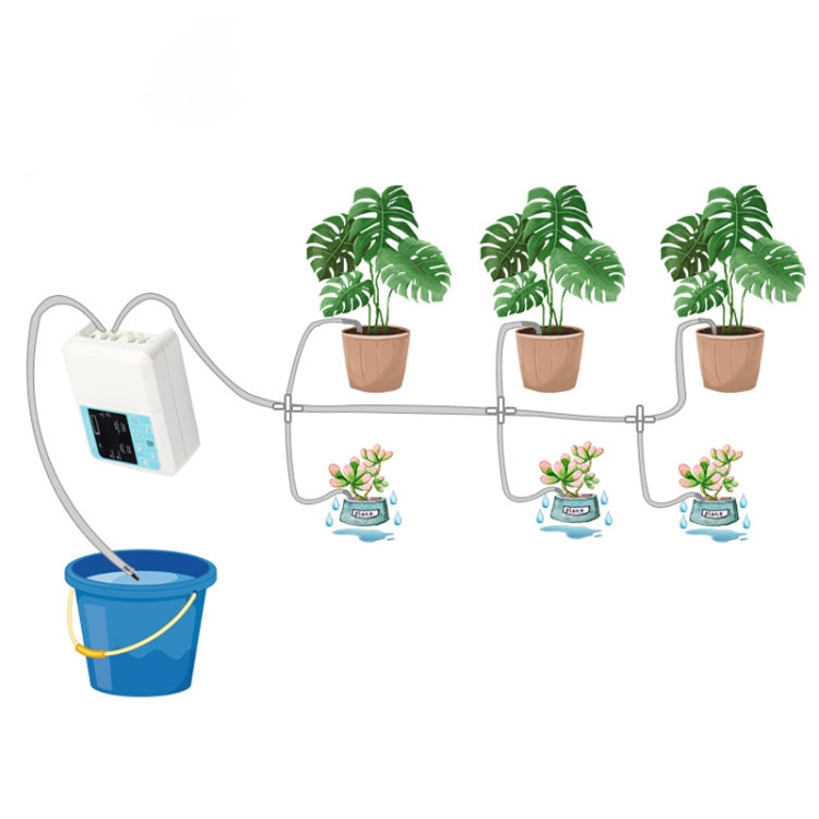 G89456 Dispositivo di irrigazione automatica per fiori con temporizzazione vocale intelligente solare Gocciolatore per piante pigre, Single Pump 10 Sets, Single Pump 15 Sets, Double Pump 15 Sets 10M Tube, Double Pump 20 Sets Drop 15M Tube              ...