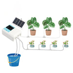 G89456 Dispositivo di irrigazione automatica per fiori con temporizzazione vocale intelligente solare Gocciolatore per piante pigre, Single Pump 10 Sets, Single Pump 15 Sets, Double Pump 15 Sets 10M Tube, Double Pump 20 Sets Drop 15M Tube              ...
