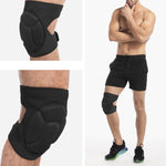 2 paia HX-0211 Ginocchiere in spugna anticollisione Pallavolo Calcio Ballo Pattinaggio a rotelle Equipaggiamento protettivo, M (Black), L (Black), M (Gray), L (Gray)