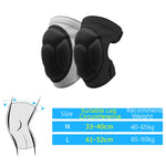 2 paia HX-0211 Ginocchiere in spugna anticollisione Pallavolo Calcio Ballo Pattinaggio a rotelle Equipaggiamento protettivo, M (Black), L (Black), M (Gray), L (Gray)