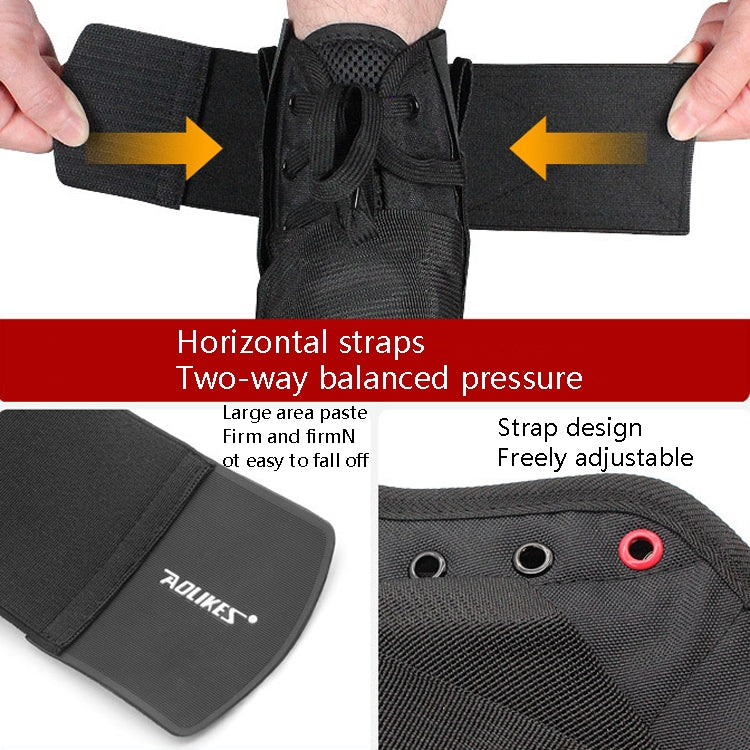 Una coppia AOLIKES HH-7138 Supporto per cinturino a forma di otto Supporto per caviglia Supporto per caviglia sportivo Anti-distorsione, S (36.5-39), M (39-42), L (42-44), XL (44-46 )