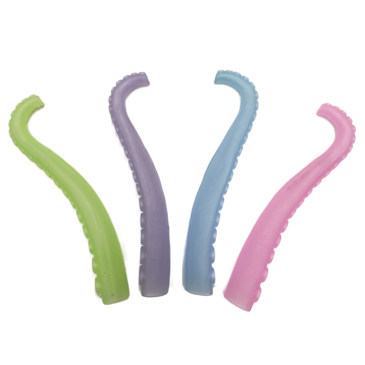 10 pezzi TPR plastica morbida polipo tentacoli copertura dito giocattoli burattino da dito scherzo complicato, consegna colore casuale, 10 PCS Octopus Tentacles