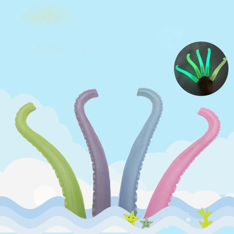 10 pezzi TPR plastica morbida polipo tentacoli copertura dito giocattoli burattino da dito scherzo complicato, consegna colore casuale, 10 PCS Octopus Tentacles