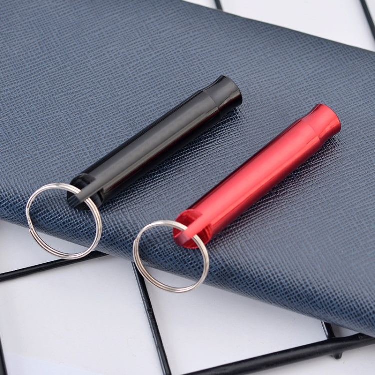 Ciondolo portachiavi da uomo con fischietto multifunzionale da 6 pezzi, Red Whistle, Black Whistle