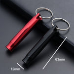 Ciondolo portachiavi da uomo con fischietto multifunzionale da 6 pezzi, Red Whistle, Black Whistle