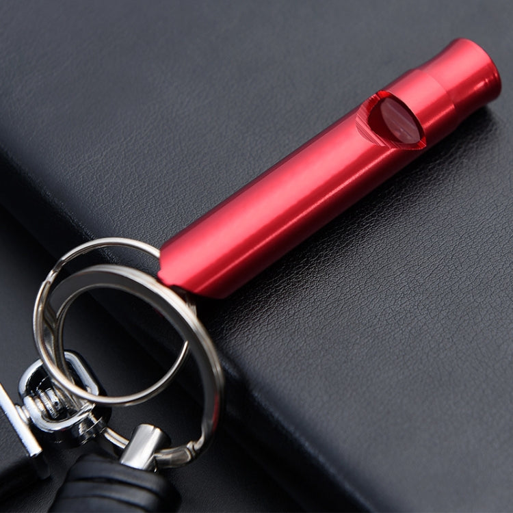 Ciondolo portachiavi da uomo con fischietto multifunzionale da 6 pezzi, Red Whistle, Black Whistle