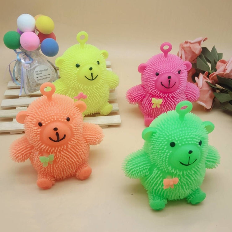 6 Palline Antistress Orso Luminoso in Gomma TPR