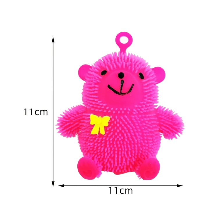 6 Palline Antistress Orso Luminoso in Gomma TPR