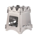 Stufa da picnic in acciaio inox Wilderness Survival Stufa pieghevole, Foldable Stove