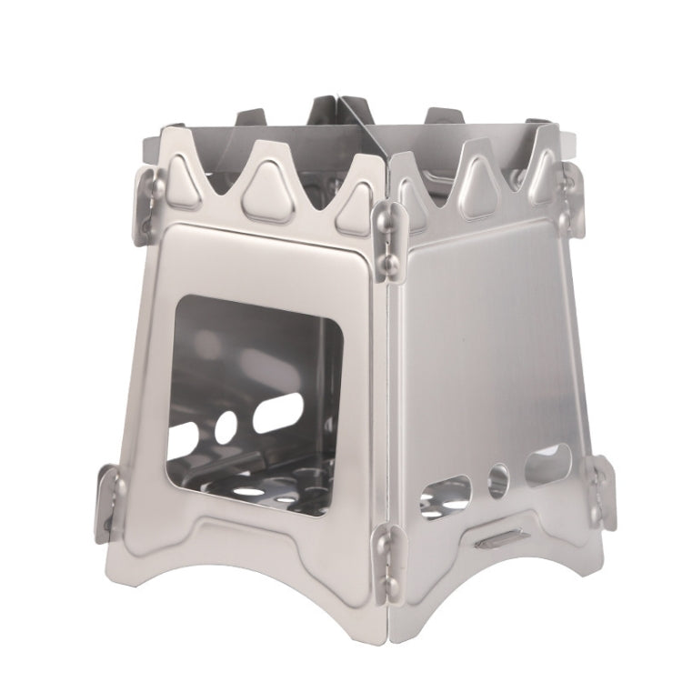 Stufa da picnic in acciaio inox Wilderness Survival Stufa pieghevole, Foldable Stove