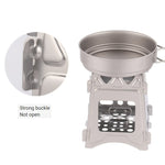 Stufa da picnic in acciaio inox Wilderness Survival Stufa pieghevole, Foldable Stove