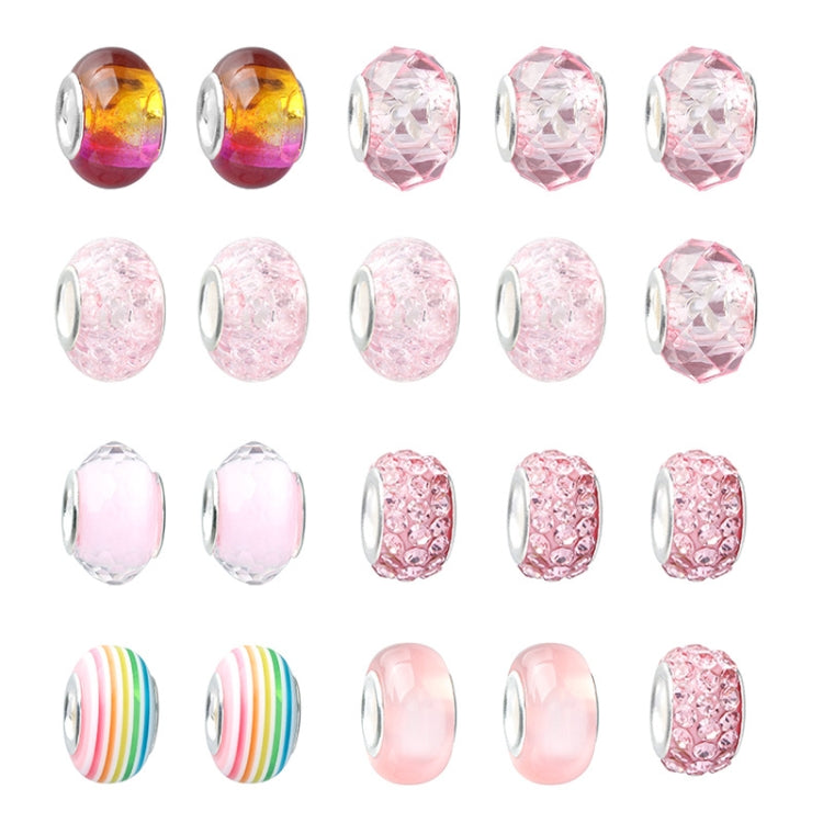 63 in 1 braccialetto a catena a mano per bambini con gioielli fatti a mano fai da te, 63 In 1(Pink)