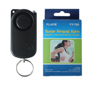 PLAPIE YY-705 Allarme personale per corridore sportivo all'aperto da 120 dB, Black+Conventional Wristband, White+Conventional Wristband, Electric Plating+Conventional Wristband