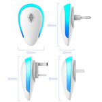 Repellente per insetti domestico ad ultrasuoni a doppia frequenza per donne incinte e bambini, US Plug, UK Plug, EU Plug