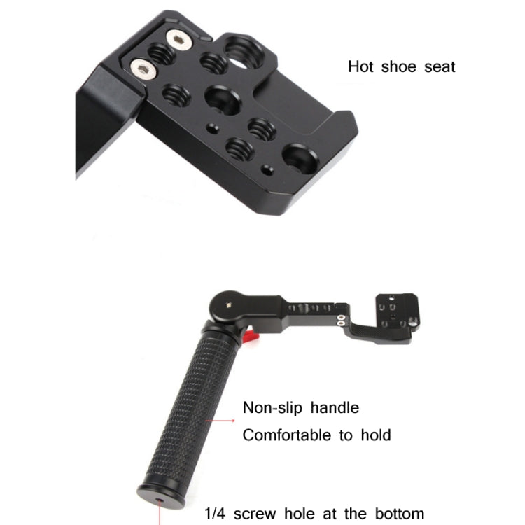 Sunnylife RO-Q9233 Tipo di trasporto Maniglia stabilizzatrice SLR ad angolo regolabile per DJI RONIN RS-C2 / RONIN S / SC