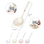 Cucchiaio per filtro olio con colino in acciaio inossidabile, Colorful, 36.5x13.5cm(Silver), 36.5x13.5cm(Gold), 36.5x13.5cm(Rose Gold)
