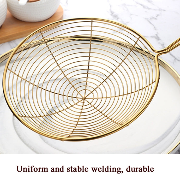 Cucchiaio per filtro olio con colino in acciaio inossidabile, Colorful, 36.5x13.5cm(Silver), 36.5x13.5cm(Gold), 36.5x13.5cm(Rose Gold)
