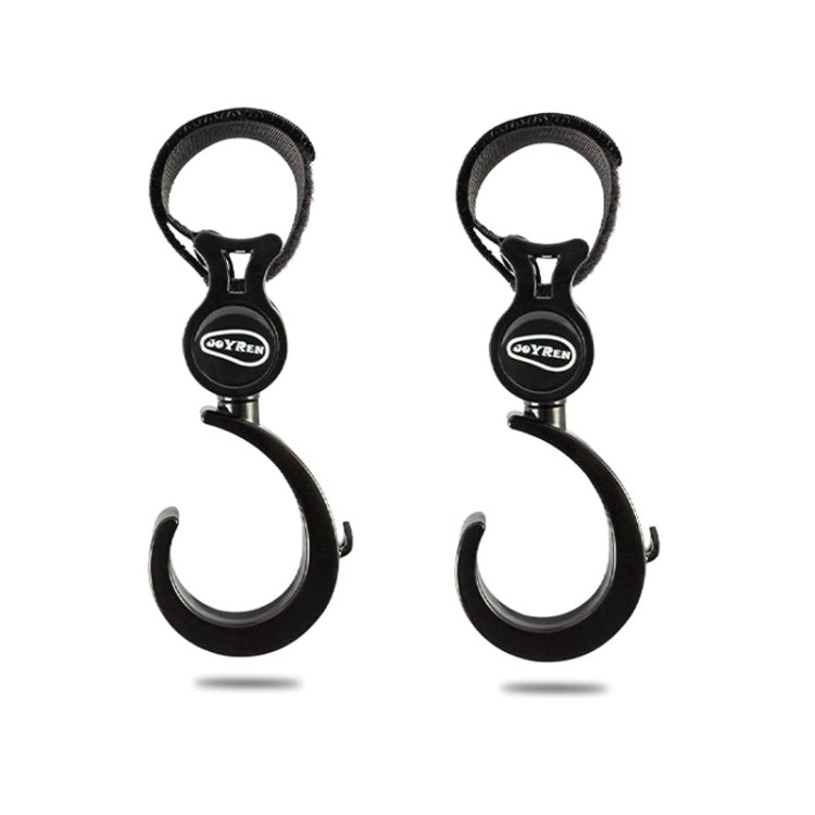 JOYREN 2 set passeggino con gancio antiscivolo e resistente, 2 Sets Stroller Hook
