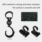 JOYREN 2 set passeggino con gancio antiscivolo e resistente, 2 Sets Stroller Hook