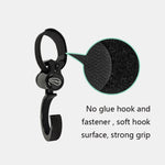 JOYREN 2 set passeggino con gancio antiscivolo e resistente, 2 Sets Stroller Hook