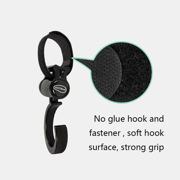 JOYREN 2 set passeggino con gancio antiscivolo e resistente, 2 Sets Stroller Hook