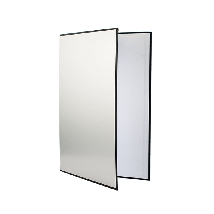 2 pezzi di diffusore di luce pieghevole in cartone A4 piegato per fotografia, A4 Cardboard Silver, A4 Cardboard Gold