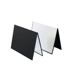 2 pezzi di diffusore di luce pieghevole in cartone A4 piegato per fotografia, A4 Cardboard Silver, A4 Cardboard Gold