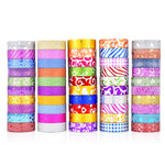 50 rotoli/scatola nastro glitter adesivo decorativo per libro mastro, 50 Rolls / Box