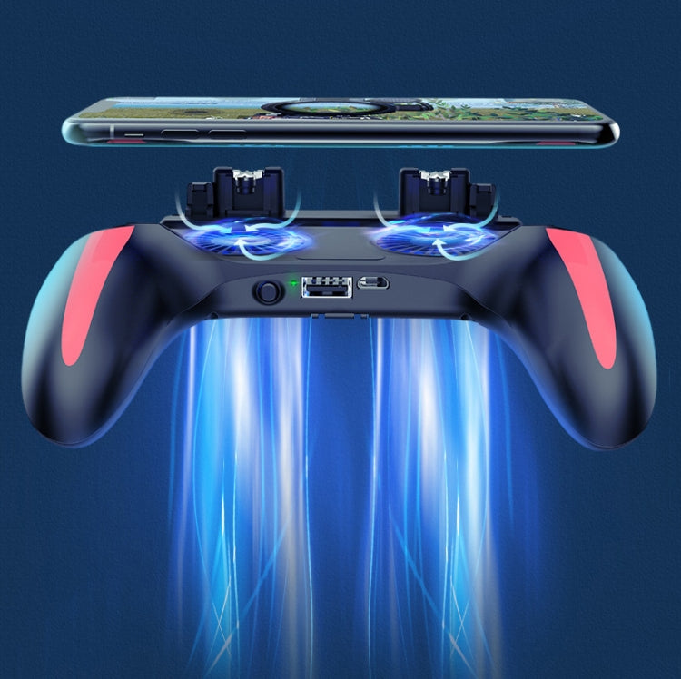 Gamepad con doppia ventola e power bank 2500mAh per smartphone