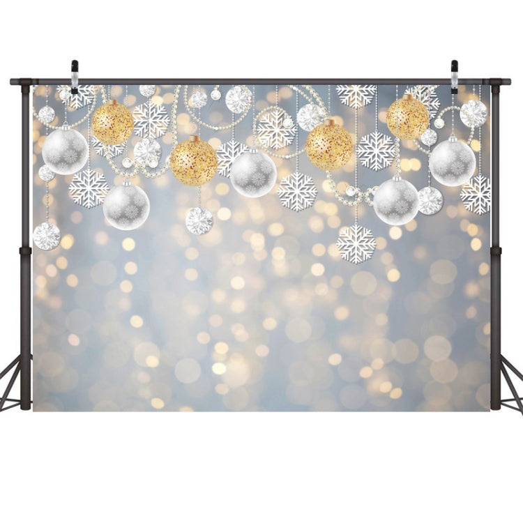 2.1m X 1.5m Christmas Ball Snowflake Party Decorativo Fotografia Sfondo, Christmas Ball