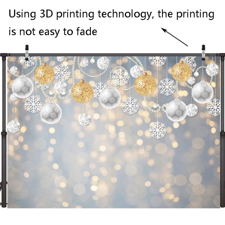 2.1m X 1.5m Christmas Ball Snowflake Party Decorativo Fotografia Sfondo, Christmas Ball